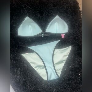 VS Blue Bikini Swimwear Set